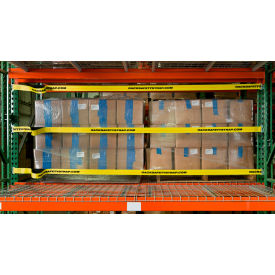 ADRIANS INC BN-RSS-122.5 Adrians Safety Solutions Rack Safety Strap For 120" Bay, Standard Attachment, 0.90 lbs., Yellow image.