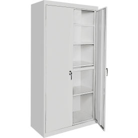 STEEL CABINETS USA, INC AAH-30RB-G Steel Cabinets USA All Adjustable All-Welded Storage Cabinet, 30"Wx18"Dx72"H, Gray image.