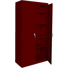 STEEL CABINETS USA, INC AAH-36RB-WR Steel Cabinets USA Magnum Series All-Welded Storage Cabinet, 36"Wx18"Dx72"H, Wine Red image.