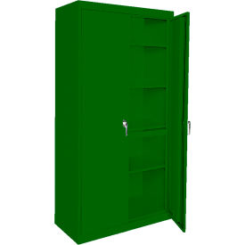STEEL CABINETS USA, INC AAH-36RBMAG1-L-GRN Steel Cabinets USA Magnum Series All-Welded Storage Cabinet, 36"Wx24"Dx72"H, Leaf Green image.