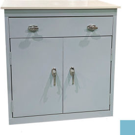 STEEL CABINETS USA, INC ABL-362PT-DB Steel Cabinets USA Counter Height Cabinet w/ Drawer & Laminate Top, 36"W x 18"D x 42"H, Denim Blue image.