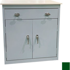 STEEL CABINETS USA, INC ABL-362PT-L-GRN Steel Cabinets USA Counter Height Cabinet w/ Drawer & Laminate Top, 36"W x 18"D x 42"H, Leaf Green image.
