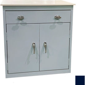 STEEL CABINETS USA, INC ABL-362PT-N Steel Cabinets USA Counter Height Cabinet w/ Drawer & Laminate Top, 36"W x 18"D x 42"H, Navy Blue image.