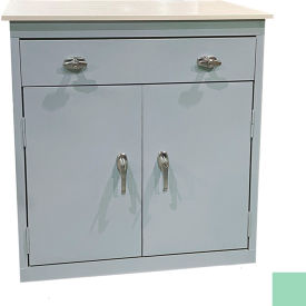 STEEL CABINETS USA, INC ABL-362PT-P-GRN Steel Cabinets USA Counter Height Cabinet w/ Drawer & Laminate Top, 36"W x 18"D x 42"H, Pure Green image.