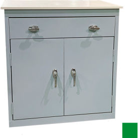 STEEL CABINETS USA, INC ABL-362PT-PA-GRN Steel Cabinets USA Counter Height Cabinet w/ Drawer & Laminate Top, 36"W x 18"D x 42"H, Pastel Green image.