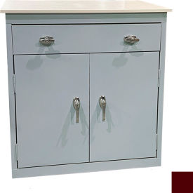 STEEL CABINETS USA, INC ABL-362PT-WR Steel Cabinets USA Counter Height Cabinet w/ Drawer & Laminate Top, 36"W x 18"D x 42"H, Wine Red image.