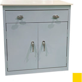STEEL CABINETS USA, INC ABL-362PT-Y Steel Cabinets USA Counter Height Cabinet w/ Drawer & Laminate Top, 36"W x 18"D x 42"H, Yellow image.