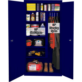 STEEL CABINETS USA, INC AF-361-N Steel Cabinets USA All-Welded Combination Cabinet, 36"Wx21"Dx72"H, Navy image.