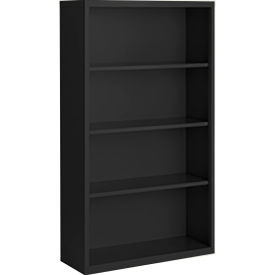 STEEL CABINETS USA, INC BCA-366013-B Steel Cabinets USA Bookcase, Assembled, 36W x 13D x 60H, Black image.