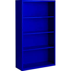 STEEL CABINETS USA, INC BCA-366013-BL Steel Cabinets USA Bookcase, Assembled, 36W x 13D x 60H, Blue image.