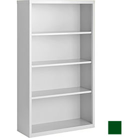 STEEL CABINETS USA, INC BCA-366013-L-GRN Steel Cabinets USA Bookcase, Assembled, 36W x 13D x 60H, Leaf Green image.