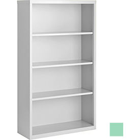 STEEL CABINETS USA, INC BCA-366013-PT-GRN Steel Cabinets USA Bookcase, Assembled, 36W x 13D x 60H, Pastel Green image.