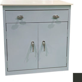 STEEL CABINETS USA, INC BL-306PT-C Steel Cabinets USA Base Cabinet w/ Drawer & Laminate Top, 30"W x 18"D x 36"H, Charcoal image.