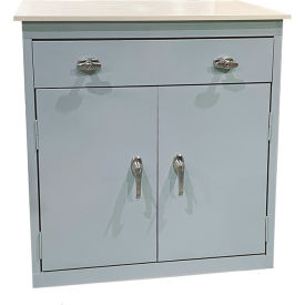 STEEL CABINETS USA, INC BL-306PT-G Steel Cabinets USA Base Cabinet w/ Drawer & Laminate Top, 30"W x 18"D x 36"H, Dove Gray image.