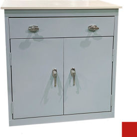 STEEL CABINETS USA, INC BL-306PT-R Steel Cabinets USA Base Cabinet w/ Drawer & Laminate Top, 30"W x 18"D x 36"H, Signal Red image.