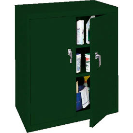 STEEL CABINETS USA, INC ABL-364-H-GRN Steel Cabinets USA Counter High All-Welded Storage Cabinet, 36"Wx18"Dx42"H, Hunter Green image.