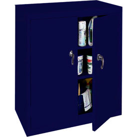STEEL CABINETS USA, INC ABL-364-N Steel Cabinets USA Counter High All-Welded Storage Cabinet, 36"Wx18"Dx42"H, Navy image.