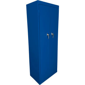 Steel Cabinets USA FS-Fixed Shelf Basic Utility Cabinet 24"W x 15"D x 66"H Blue All-Welded 