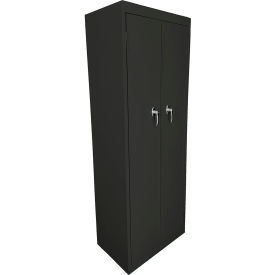 Steel Cabinets USA FS-Fixed Shelf Basic Utility Cabinet 24"W x 15"D x 66"H Charcoal All-Welded 