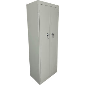 Steel Cabinets USA FS-Fixed Shelf Basic Utility Cabinet 24"W x 15"D x 66"H Gray All-Welded 
