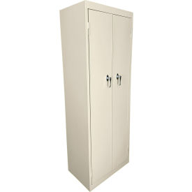 Steel Cabinets USA FS-Fixed Shelf Basic Utility Cabinet 24"W x 15"D x 66"H Putty All-Welded 