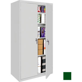 STEEL CABINETS USA, INC FS-36MAG2-L-GRN Steel Cabinets USA All-Welded Storage Cabinet, 4 Fixed Shelves, 36"W x 18"D x 78"H Leaf Green image.