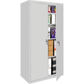 STEEL CABINETS USA, INC FS-36MAG3-G Steel Cabinets USA All-Welded Storage Cabinet, 4 Fixed Shelves, 36"W x 24"D x 78"H, Gray image.