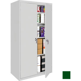 STEEL CABINETS USA, INC FS-36MAG3-L-GRN Steel Cabinets USA All-Welded Storage Cabinet, 4 Fixed Shelves, 36"W x 24"D x 78"H, Leaf Green image.