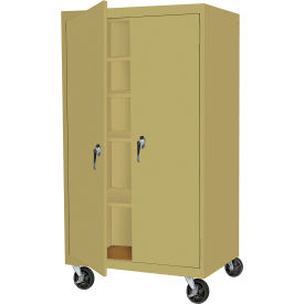STEEL CABINETS USA, INC MAAH-3624RB-TS Steel Cabinets USA Mobile All-Welded Cabinet, 36"Wx24"Dx66"H, Tropic Sand image.
