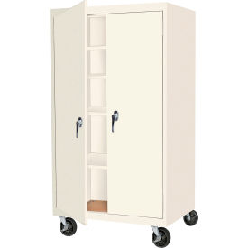 STEEL CABINETS USA, INC MAAH-36782RB-W Steel Cabinets USA Mobile All-Welded Cabinet, 36"Wx24"Dx78"H, White image.