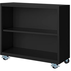 STEEL CABINETS USA, INC MBCA-363318-B Steel Cabinets USA Bookcase, Assembled, 36W x 18D x 33H, Black image.