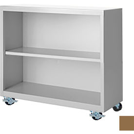 STEEL CABINETS USA, INC MBCA-363318-TS Steel Cabinets USA Bookcase, Assembled, 36W x 18D x 33H, Tropic Sand image.