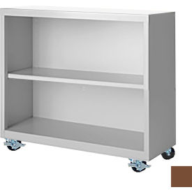 STEEL CABINETS USA, INC MBCA-363318-WAL Steel Cabinets USA Bookcase, Assembled, 36W x 18D x 33H, Walnut image.