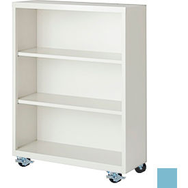 STEEL CABINETS USA, INC MBCA-364518-DB Steel Cabinets USA Bookcase, Assembled, 36W x 18D x 45H, Denim Blue image.