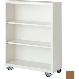 STEEL CABINETS USA, INC MBCA-364518-TS Steel Cabinets USA Bookcase, Assembled, 36W x 18D x 45H, Tropic Sand image.