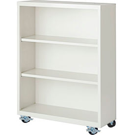 STEEL CABINETS USA, INC MBCA-364518-W Steel Cabinets USA Bookcase, Assembled, 36W x 18D x 45H, White image.
