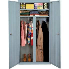 STEEL CABINETS USA, INC W-367224DS-DB Steel Cabinets USA All-Welded Wardrobe Cabinet, 36"Wx24"Dx72"H, Denim Blue image.