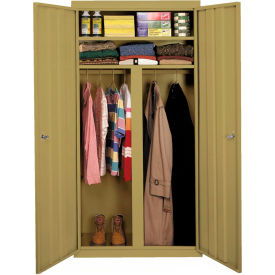 STEEL CABINETS USA, INC W-367224DS-TS Steel Cabinets USA All-Welded Wardrobe Cabinet, 36"Wx24"Dx72"H, Tropic Sand image.