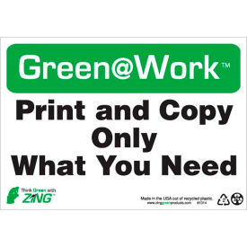 Sign, Print and Copy Only What You Need, 10"W x 7"H, Black/Green/White view 2
