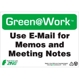 Use E-Mail for Memos and Meeting Notes, 10"W x 7"H, Black/Green/White view 2