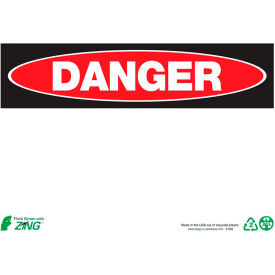 Eco Safety Sign, Danger, Blank 10"W x 7"H, Recycled Plastic view 2