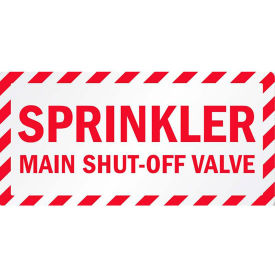 Eco Safety Sign, Sprinkler Shut Off, 10"W x 7"H, Recycled Plastic view 2