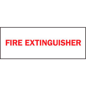 Zing Eco Safety Sign, Fire Extinguisher, 14"W x 5"H, Recycled Polystyrene Self Adhesive view 2