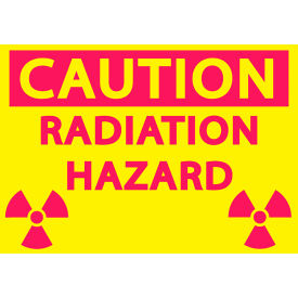 Zing Eco Safety Sign, Caution Radiation Hazard, 10"W x 7"H, Recycled Plastic view 2