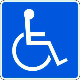 Eco Parking Sign Handicapped Symbol, 12"H x 12"W, 1/16" Thick view 2