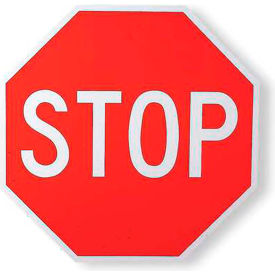 Traffic Sign Stop, 24"H x 24"W, EGP, 1/16" Thick view 2