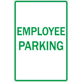 Zing® Eco Parking Sign Employee Parking, 18"H x 12"W, 1/16" Thick view 2