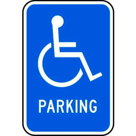 Eco Parking Sign, Handicapped Symbol Parking, 18"H x 12"W, HIP, 1/16" Thick view 2