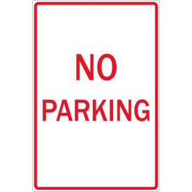 Eco Parking Sign, No Parking, 18"H x 12"W, HIP, 1/16" Thick view 2