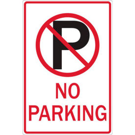 Eco Parking Sign, No Parking Symbol 18"H x 12"W, 1/16" Thick view 2